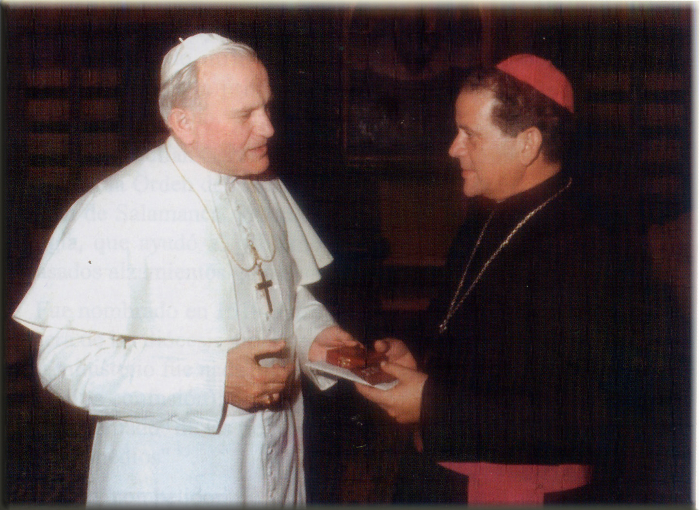 Monse&ntilde;or Meurice y Juan Pablo II